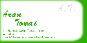 aron tomai business card
